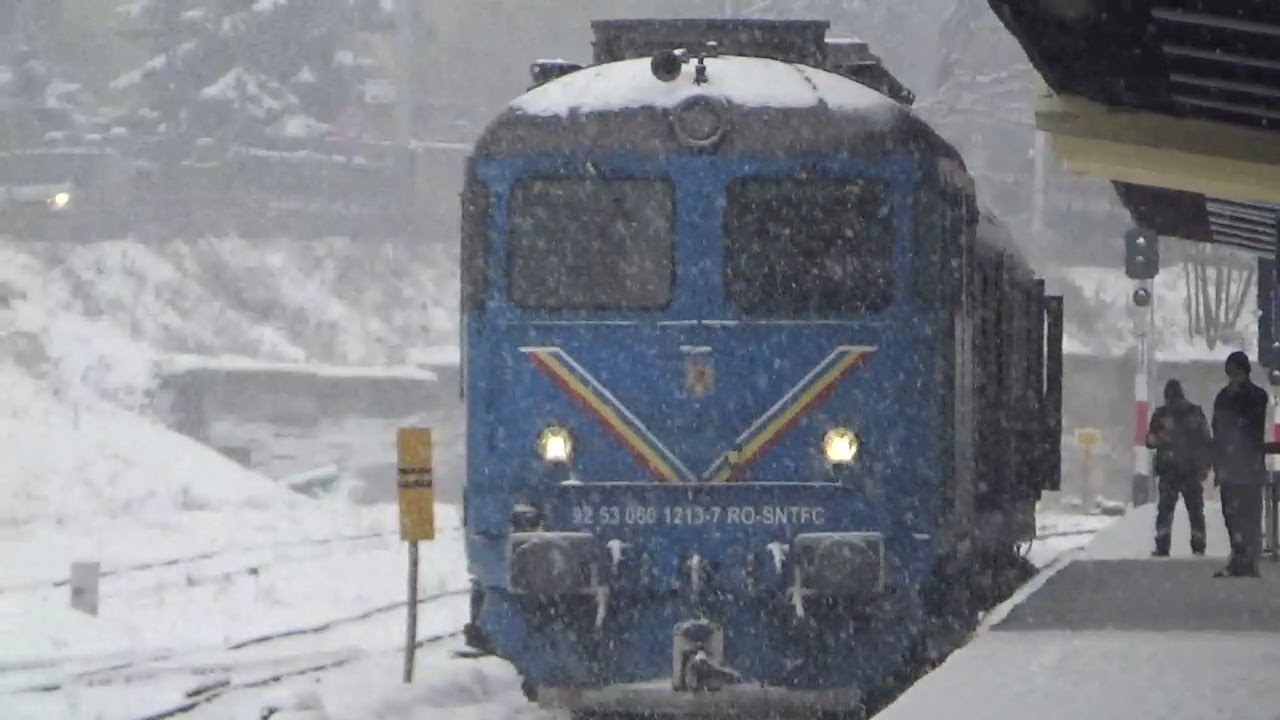 Trenuri la Oradea în Zăpadă 13.Ianuarie.2026.