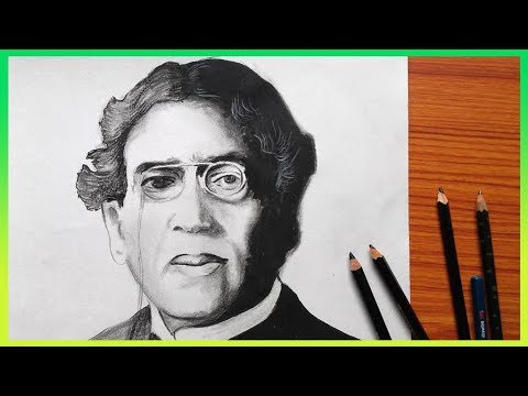 Portrait on Acharya Jagadish Chandra Bose How to draw Sir Jagadish Chandra  Bose  YouTube