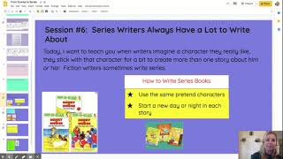 Session #6 From Scenes to Series - Google Slides- Series Writers Have a Lot to Write About