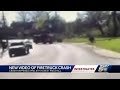 Shows moment cincinnati fire engine flipped while responding to a fire