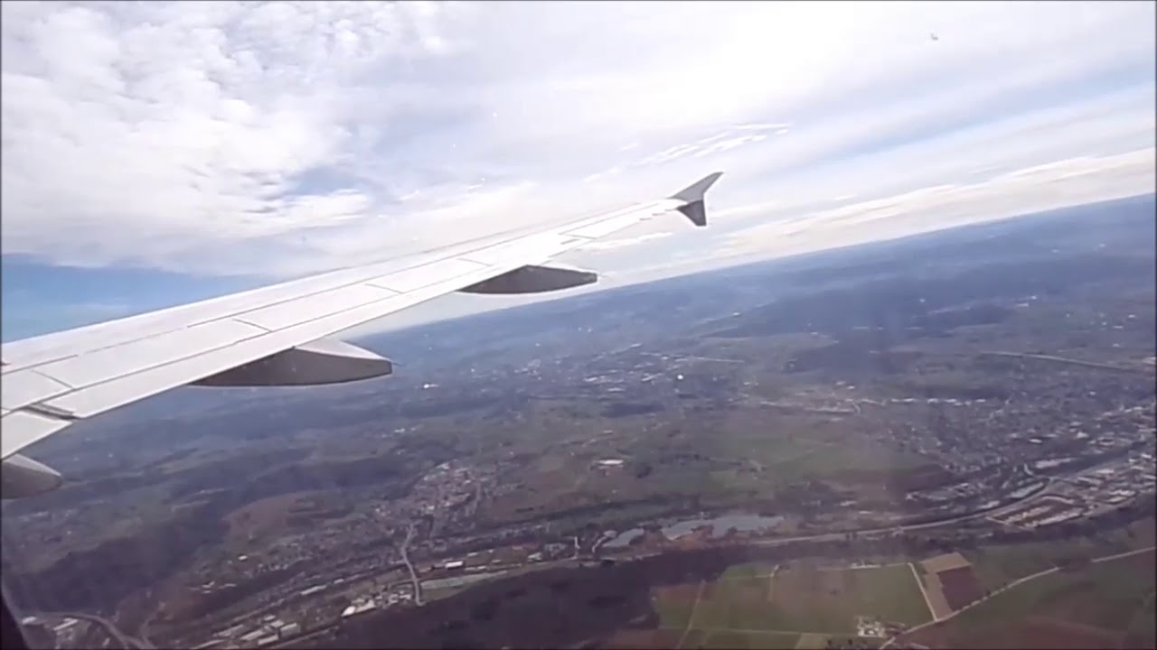 Eurowings Airbus A319 Flight from Stuttgart to Hamburg, 02.04.2018