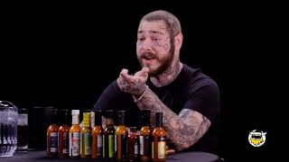 Post \& Malone \& Has \& His \& Brain \& Hacked \& By \& Spicy \& Wings \&  \& Hot Ones