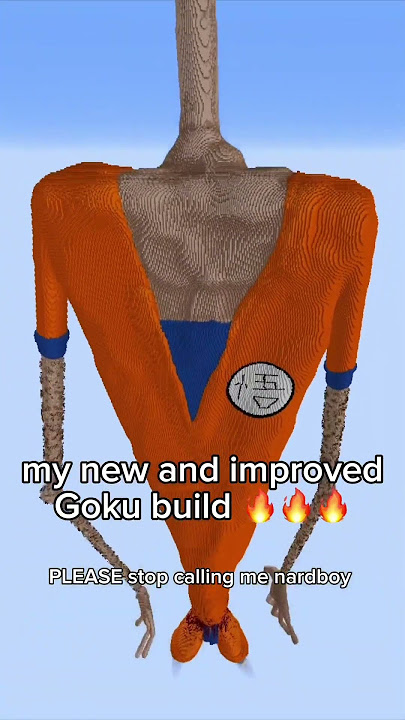 My best goku build yet ๐ #goku #dbz #dragonball #anime #memes #fyp #minecraft #minecraftmemes