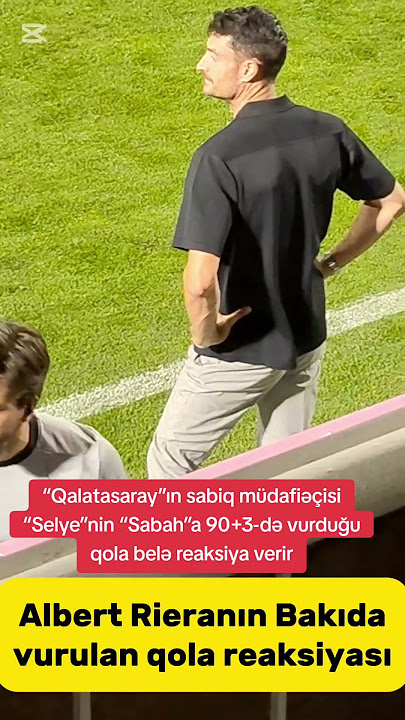 Albert Rieranın Masazırdakı qola reaksiyası #sabahfc #albertriera #nkcelje