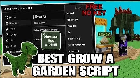 Grow a Garden Script GUI Pastebin | AUTO EVENT INFINITE DINOSAUR EGG DUPE PET SPAWNER *NO KEY*