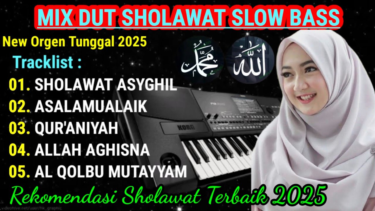 MIX DUT SHOLAWAT SLOW BASS 2025 || SHOLAWAT PENYEJUK HATI BASS MANTAP