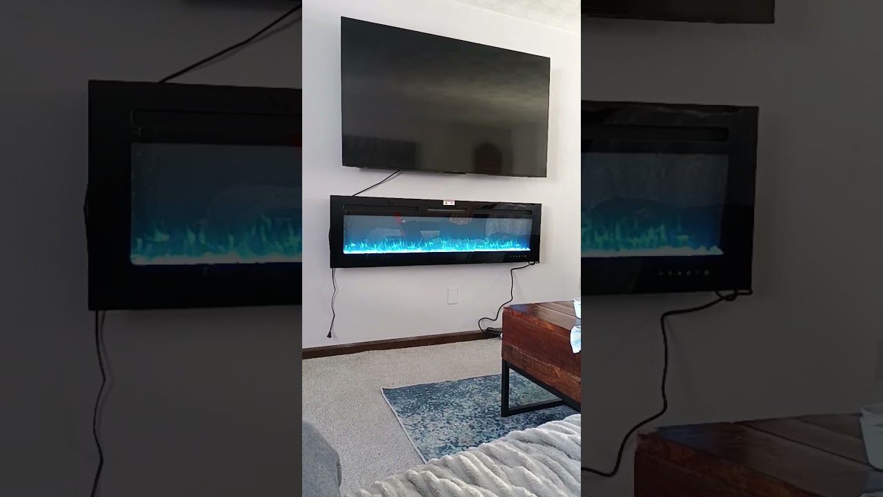 Installing wall mounted electric fireplace 💯💪🫡😜
