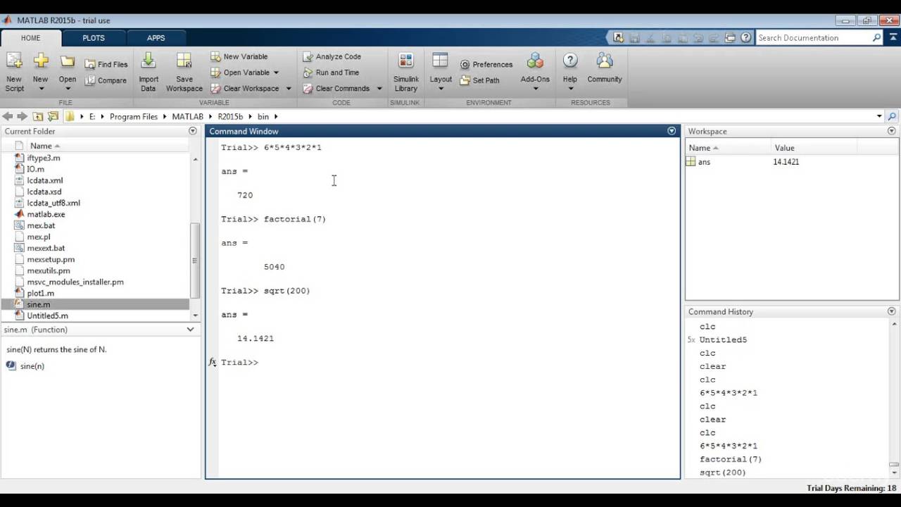 matlab square root