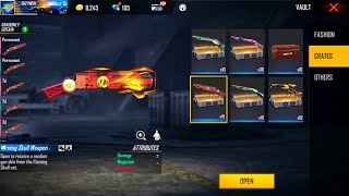 OPEN ALL LEGENDARY BOXES 🔥📦 M1887 GUN SKIN 😱 FREE FIRE