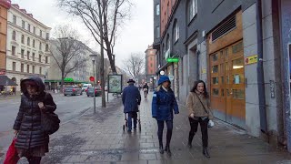 Walking in Stockholm, Sweden - Snowing in April?!