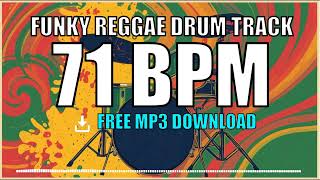 ⚡ Funky Reggae Drum Track – 71 BPM | FREE MP3 DOWNLOAD 🥁