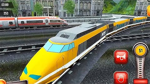 Euro Train Driving - Level 10 Using New Train (MT Games studio)