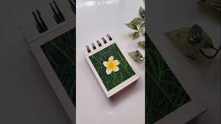 Plumeria Flower painting✨️/#shorts #art #youtubeshort #acrylicpainting #plumeriaflower #painting