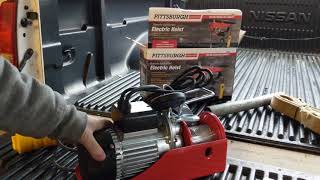 Pittsburgh Automotive Electric Hoist Unboxing and Setup