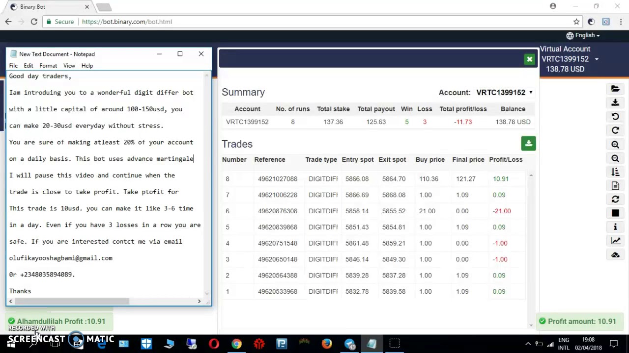 MAKE MONEY ONLINE WITH ADVANCED DIGIT DIFFER BOT - YouTube