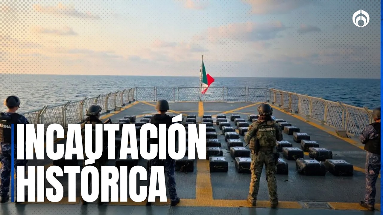 Marina asegura más de 2 toneladas de cocaína frente a Acapulco