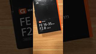 Sony Fe 16 - 35Mm F2.8 Gm Ii Lens Unboxing