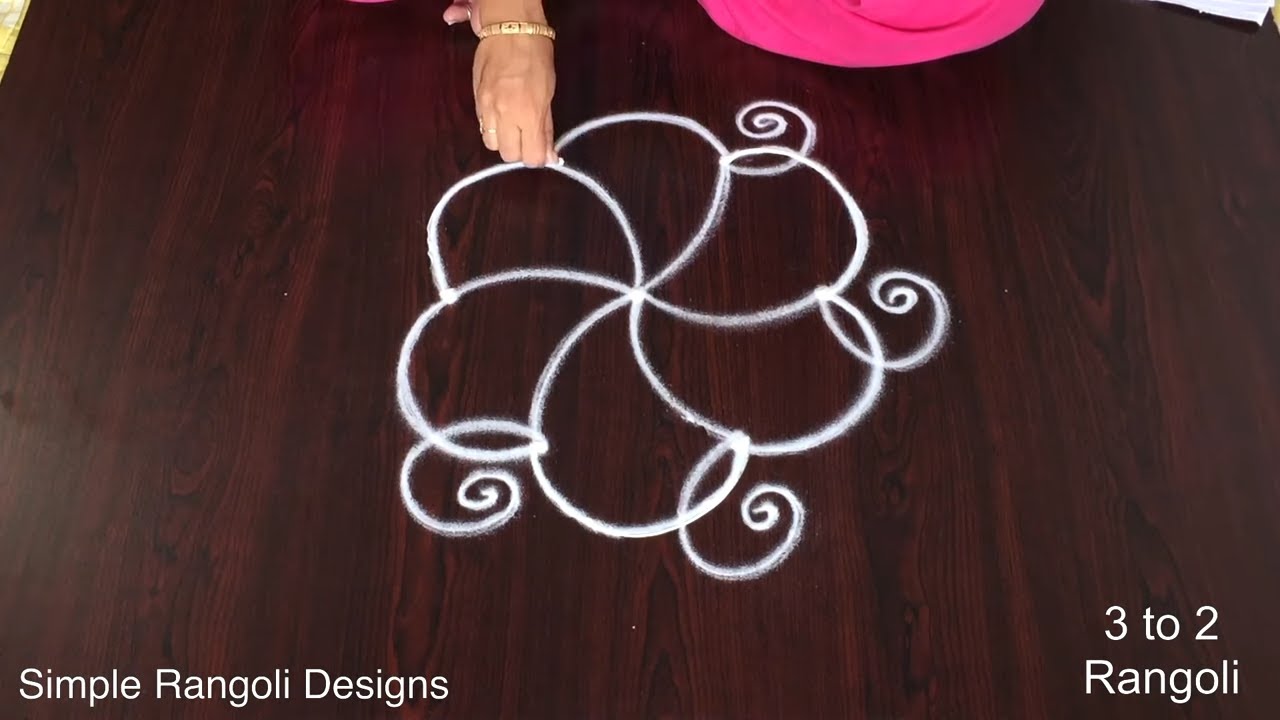 Traditional Rangoli Designs with dots