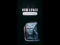 How I pack my Peak Design 30L Everyday Backpack | #shorts