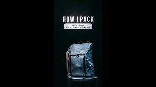 How I pack my Peak Design 30L Everyday Backpack | #shorts