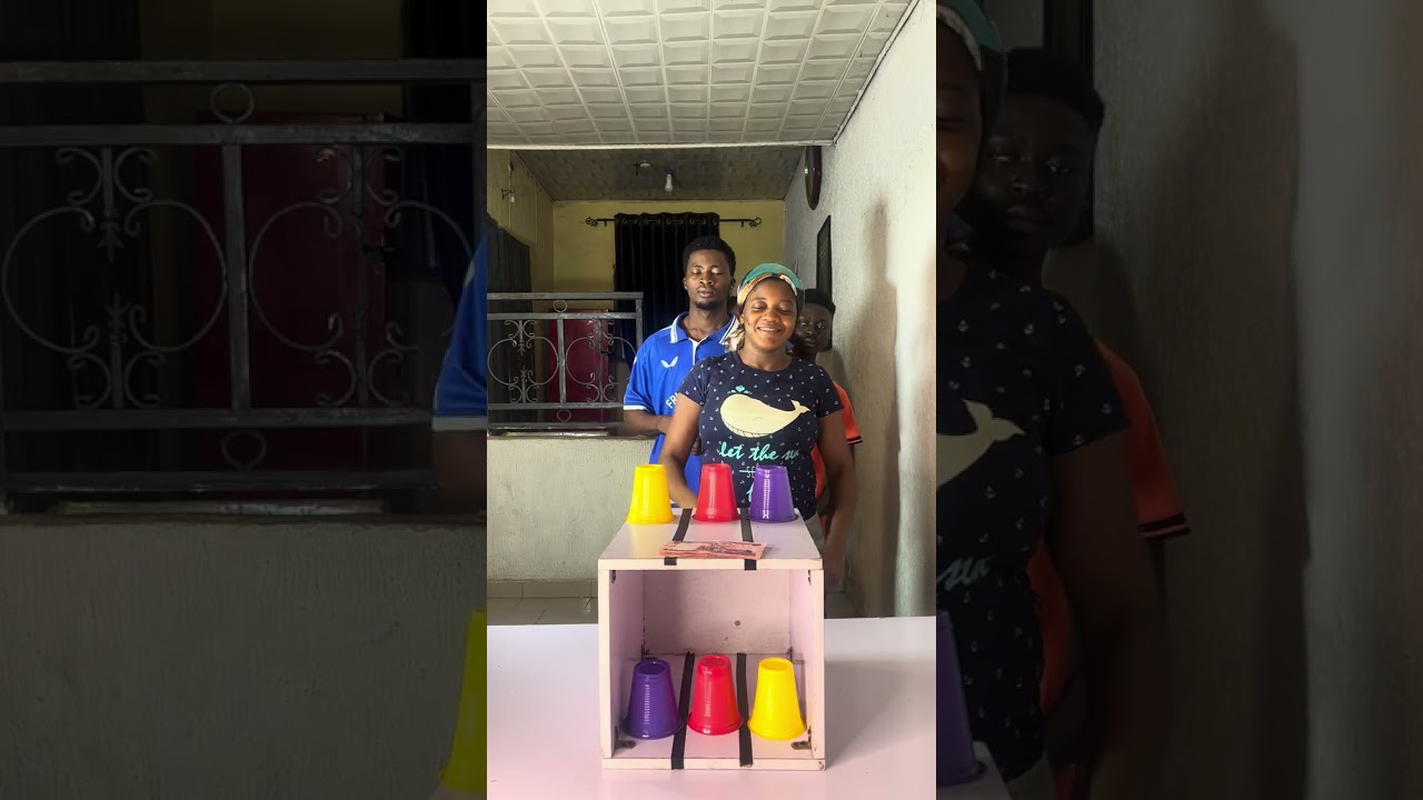 MATCH THIS VERY SMART AND ENTERTAINING THREE (3) CUP COLOR MATCHING CHALLENGE EVER