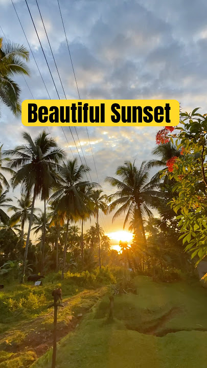 BEAUTIFUL SUNSET #shorts #sunset #provincelife #philippines #nature #viralvideo