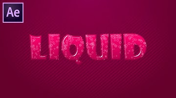 Tutorial: Water Wave Text reveal in Adobe After Effects