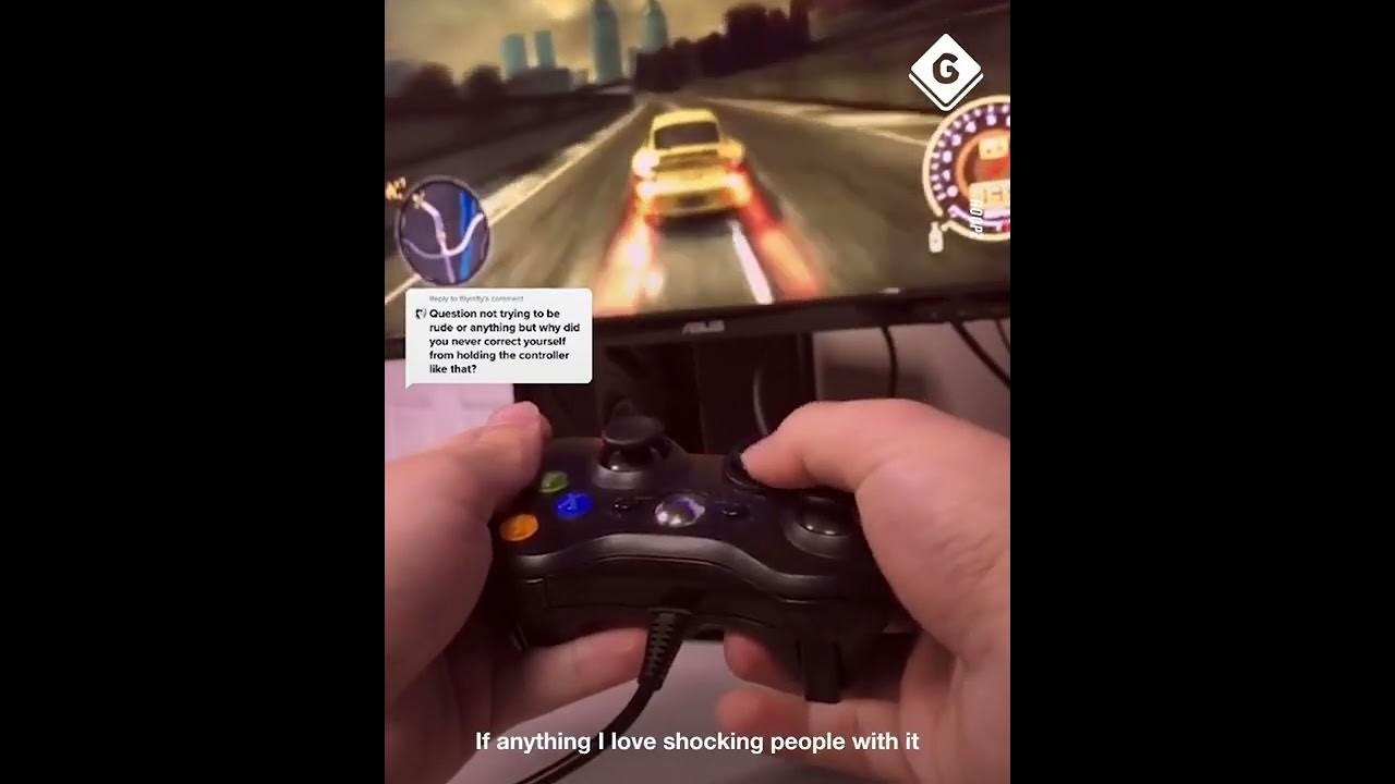 Gamer plays with controller upside down 💪 YouTube