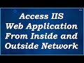 How To Open a port on IIS - Access from inside and outside network