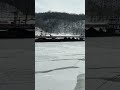 Monongahela river frozen over