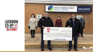 Lucknow Coop Donates $100,000 To Kincardines South Bruce Grey Health Centre