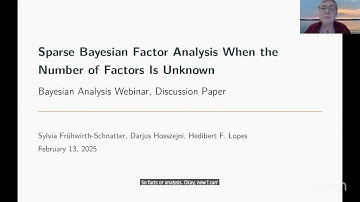 BA Discussion Webinar: Sparse Bayesian Factor Analysis