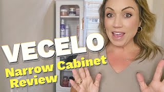 Space-Saving Storage with Vecelo's 4-Tier Narrow Cabinet