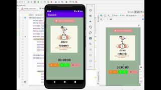 Android Studio kronometre uygulaması java stopwatch