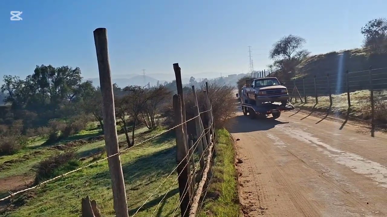 Embalse los aromos desde Villa Alemana en cleta.