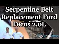 HOW TO REPLACE A SERPENTINE BELT !! Ford Focus 2.0L 2005-2007