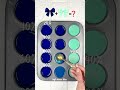 Playing With Navy Blue &amp; Pastel Teal💙Watch the Colors Get Brighter!#colormixing #colormix #artshorts