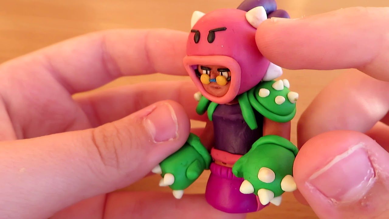 BRAWL STARS  из пластилина ! Обновленная РОЗА ШОК !