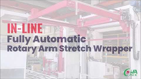 IN-LINE Fully Automatic  Rotary Arm Stretch Wrapper for Building Materials Industry