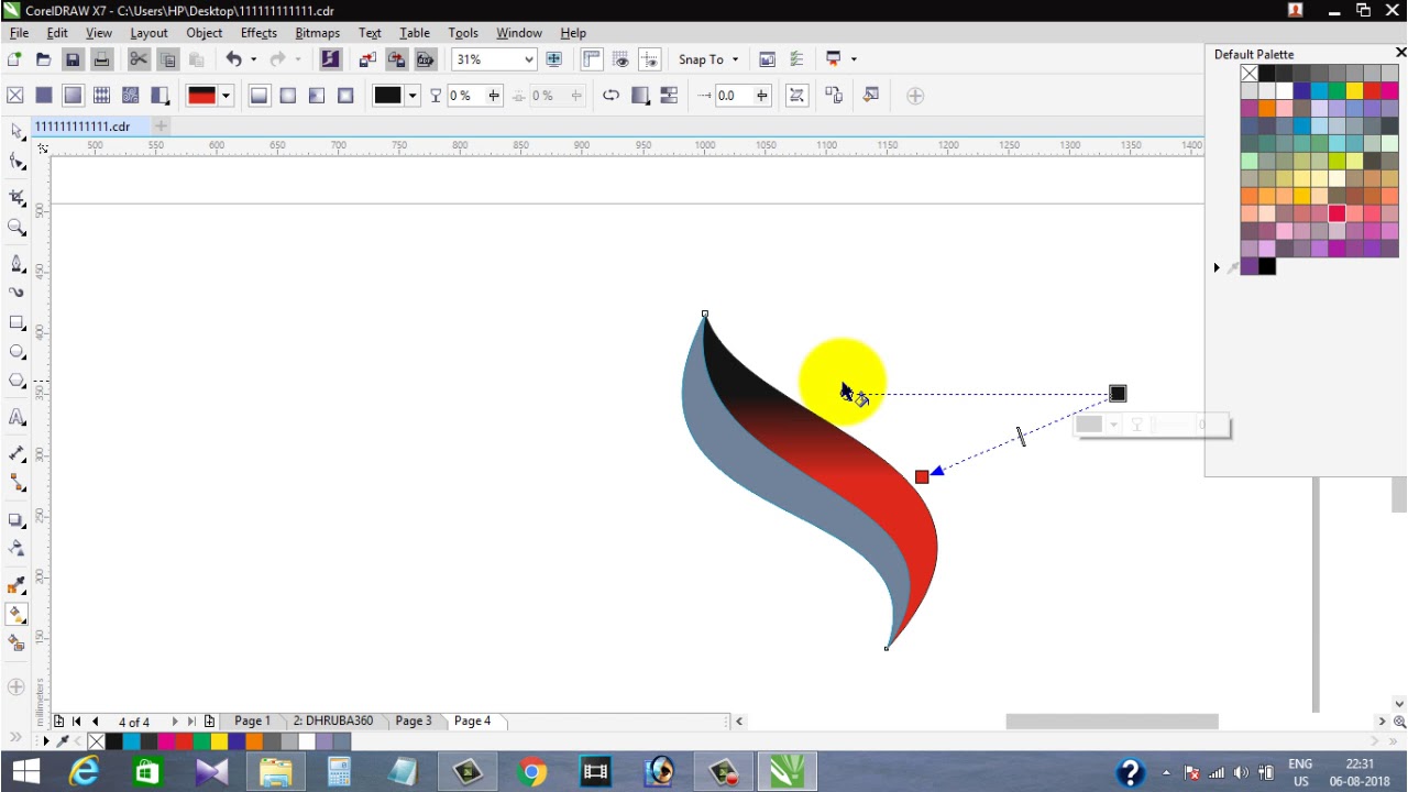 CorelDraw Basic Tutorial Part-4 - YouTube