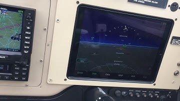 Avidyne IFD 550 on IFD 100 app iPad Pro