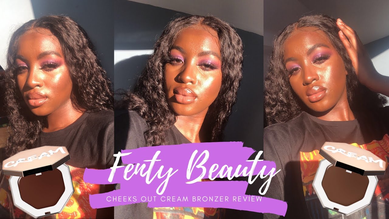 THE TRUTH! | NEW FENTY CHEEKS OUT COLLECTION BRONZER DARK SKIN FIRST IMPRESSIONS/REVIEW | 