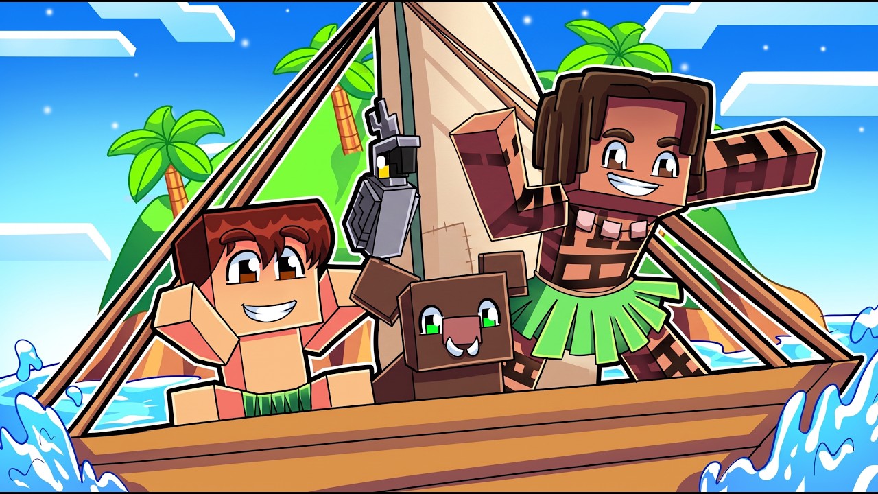 ΜΕΓΑΛΩΣΑ ΣΕ ΕΝΑ ΤΡΟΠΙΚΟ ΝΗΣΙ ΣΤΟ MINECRAFT!