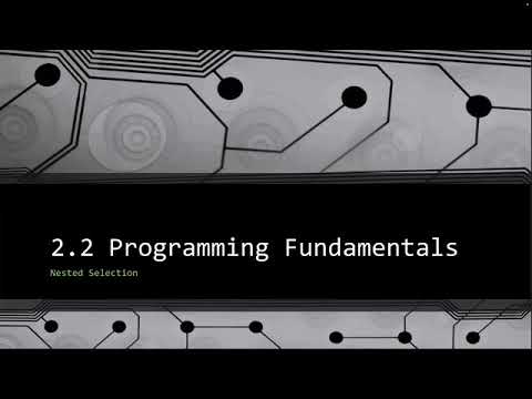 GCSE Programming Fundamentals - Nested Selection