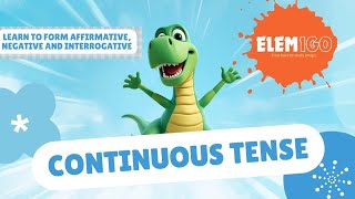 Learn Continuous Tense The-Ing Superpower Fun Grammar With Negatives And Interrogatives For Kids