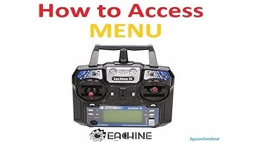 How to access Menu on Eachine I6