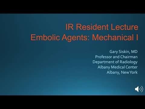 Embolization Agents Mechanical 2020 Part 1