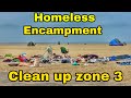 UPDATE Homeless encampment clean up zone 3 in venice beach california