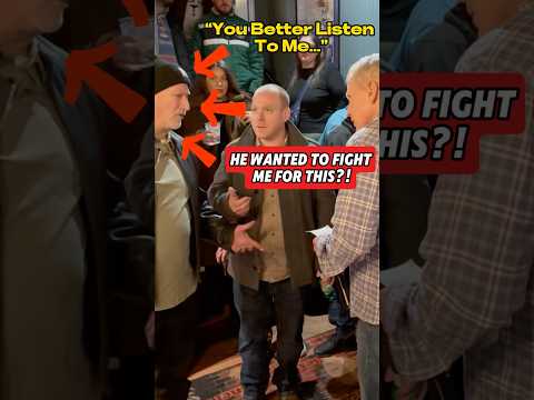 Things almost got PHYSICAL —} the guys face @46 is CRAZY!