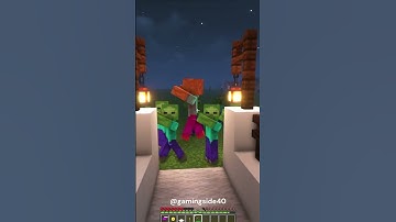 #minecraft How to Get Rid of ZOMBIES in Minecraft #shorts